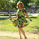Летнее платье с воланами "Вкус лета". Платья. V#Victoria#V. Интернет-магазин Ярмарка Мастеров.  Фото №2