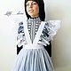 Кружевной Фартук "Sylvia". Школьная форма. Little___dress. Интернет-магазин Ярмарка Мастеров.  Фото №2