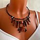  stylish decoration on the neck made of natural stones with rubber. Necklace. Treasures Of Aphrodite. My Livemaster. Фото №4