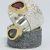 Украшения handmade. Livemaster - original item 925 silver ring with black or silver rhodium PS0019. Handmade.
