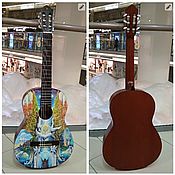 Укулеле"Цветущий миндаль"-гавайская гитара (сопрано) ручная роспись