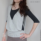 Knitted cardigan women's 