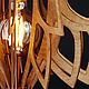 Деревянный светильник Лотос орех, подвесная люстра, лампа из дерева. Потолочные и подвесные светильники. Деревянные светильники Woodshire (woodshire). Ярмарка Мастеров.  Фото №4