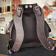 Order Backpack genuine leather ' basic model with embossed.'. Blekerman Handmade. Livemaster. . Backpacks Фото №3