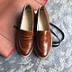 Order Loafers View brown tinted beige tread sole. Hitarov (Hitarov). Livemaster. . Loafers Фото №3