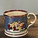 Винтаж: Rare! Антикварная большая чашка, Faïence Jersey Staffordshire 1820, Кружки винтажные, Лорьент,  Фото №1