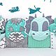 Мятно-серые бортики "Весёлый зоопарк". Бортики в кроватку. Вигвамы, Бомбон одеяла, Бортики. (MasterskayaNYS). Ярмарка Мастеров.  Фото №4