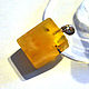 Amber. Pendant ' Foundation'. Pendant. Amber is a warm stone. Online shopping on My Livemaster.  Фото №2