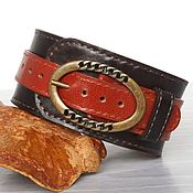 Украшения handmade. Livemaster - original item Brown Genuine Leather Bracelet , Leather Wristband. Handmade.