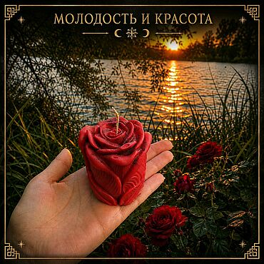 Фен-шуй и эзотерика ручной работы. Ярмарка Мастеров - ручная работа Программная свеча "МОЛОДОСТЬ И КРАСОТА". Handmade.