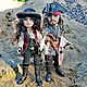 Jack Sparrow and Angelica teach, portrait, author's dolls. Portrait Doll. MariyaArtDolls Mariya Gromova. Ярмарка Мастеров.  Фото №5