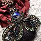 Green moth, Brooches, Moscow,  Фото №1