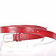 Order Women's leather belt 'Red rose'. CRAZY RHYTHM bags (TP handmade). Livemaster. . Straps Фото №3