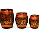 A set of painted barrels of Khokhloma 'Rowan'. Art.30042, Jars, Tomsk,  Фото №1