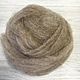 Russian wool 22 microns. Beige. Sheep in tops, Wool, Berdsk,  Фото №1