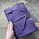 Заказать Блокнот Путешественника А5 фиолетовый ручной работы из кожи. Iron Arm Leatherworks (Екатерина). Ярмарка Мастеров. . Блокноты Фото №3