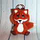 Keychain Fox. Fox knitted. Stuffed Toys. Nina Rogacheva 'North toy'. Online shopping on My Livemaster.  Фото №2