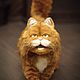 Рыжий  кот Гарфилд в стиле тедди натюр. Мягкие игрушки. Emiliya Toys. Интернет-магазин Ярмарка Мастеров.  Фото №2