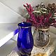 Vase, glass 'Calla', Bohemia, Czech Republic. Vintage vases. Dutch West - Indian Company. My Livemaster. Фото №5