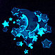Glow sticker Starry sky for walls and ceilings. Nightlights. Art-foto. Online shopping on My Livemaster.  Фото №2