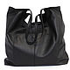 Shopper Bag Leather Black T-shirt Bag Bag String Bag Large. Classic Bag. BagsByKaterinaKlestova (kklestova). My Livemaster. Фото №5