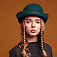 Шляпа котелок Корсар из велюра. Шляпы. Ellen Timoshenko (exist). Интернет-магазин Ярмарка Мастеров.  Фото №2