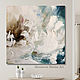 Painting in a modern interior with a peony. Delicate abstract peony, Pictures, Moscow,  Фото №1