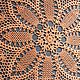 Napkin fishnet, crochet, orange, 45 cm. Doilies. M. Jour - Ajour. Online shopping on My Livemaster.  Фото №2