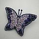 Brooch-pin: BUTTERFLY light purple. Bead embroidery. Brooches. Elena Borkova (divelen). My Livemaster. Фото №4