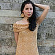 Openwork dress "Caramel". Dresses. Irina-knitting. My Livemaster. Фото №4