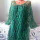 Fishnet tunic dress handmade crochet 'Pineapple'. Dresses. hand knitting from Galina Akhmedova. My Livemaster. Фото №6