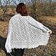 Square knitted shawl made of kid mohair. Shawls1. Helgaro. Online shopping on My Livemaster.  Фото №2