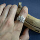 Elven silver ring with quartz 'Nanya'. Rings. Unusual Gemstone Jewelry. My Livemaster. Фото №5