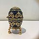 Винтаж: КОПИЯ FABERGE. ЯЙЦО-ШКАТУЛКА. ОЧЕНЬ КРАСИВОЕ. Шкатулки винтажные. AntiqueUK. Интернет-магазин Ярмарка Мастеров.  Фото №2