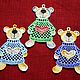 Set of Christmas toys 'Christmas bears 3' 3 pieces, Christmas decorations, Moscow,  Фото №1