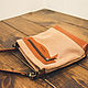 Leather canvas shoulder bag. Crossbody bag. G.L.A.D.. My Livemaster. Фото №4