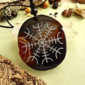 Фен-шуй и эзотерика handmade. Livemaster - original item Amulet Helmet of horror on Sardonyx. Handmade.