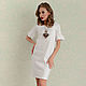 Linen dress 'Lady like' white, dress with lace made of linen. Dresses. mozaika-rus. My Livemaster. Фото №5