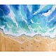 Oil painting sea Surfer beach Seascape, Pictures, Moscow,  Фото №1