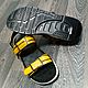 Crocodile leather sandals with Velcro, available!. Sandals. SHOES&BAGS. My Livemaster. Фото №4