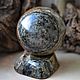 Aventurine quartzite ball with garnet, 81 mm. Ball. Beautiful magic stones (silakamnia). Online shopping on My Livemaster.  Фото №2