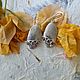 Серьги с аметистами. Серьги классические. Karma-jewelry. Ярмарка Мастеров.  Фото №4