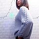 Заказать  Свитер оверсайз вязаный женский с рисунком колоски. Sweater Star Вязание на заказ.. Ярмарка Мастеров. . Свитеры Фото №3