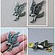 Значок Ястреб Пикирует Брошь Ястреб на Охоте WiLiJe. Значок. WiLiJe: WildLife Jewelery. Интернет-магазин Ярмарка Мастеров.  Фото №2