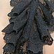 Элегантное жабо из черного кружева, стильный подарок. Жабо. VictorianMourning. Ярмарка Мастеров.  Фото №7