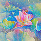 The picture with the Lotus 'Birth of Light' oil on canvas, Pictures, Voronezh,  Фото №1