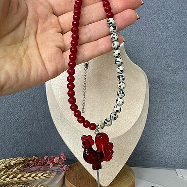 Украшения ручной работы. Ярмарка Мастеров - ручная работа Чокер с петушком. Handmade.