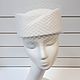 Elegance cap with removable veil. Color milk. Hats1. Exclusive HATS. LANA ANISIMOVA.. My Livemaster. Фото №5