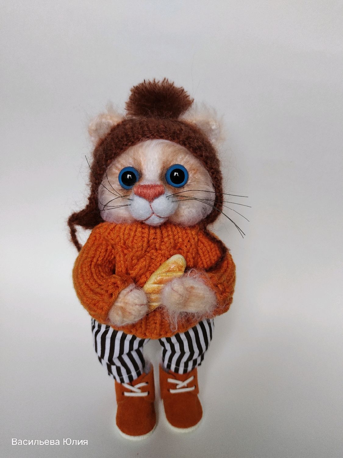 Котёнок, игрушка ручной работы, Мягкие игрушки, Старый Оскол,  Фото №1
