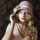 Шляпа клош "Яблонька". Шляпы. 'Ariadne's thread' (ariadna_hats). Интернет-магазин Ярмарка Мастеров.  Фото №2